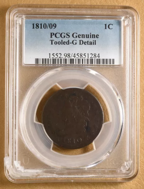 1810/09 Classic Head Large Cent PCGS G Detail