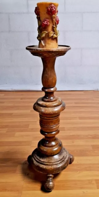 Blumensäule  ca. 70 cm hoch, Blumenständer 60er Jahre aus Holz