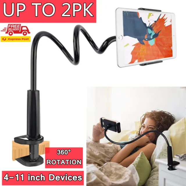 Rotate Tablet Stand Phone Holder Lazy Bed Desk Mount For iPad Air iPhone Samsung