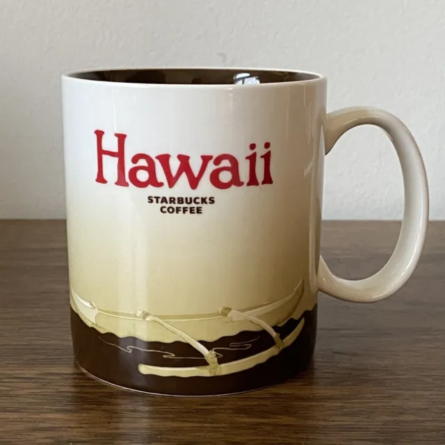 2009 Collector's Series Starbucks Hawaii coffee outrigger boat mug 16oz