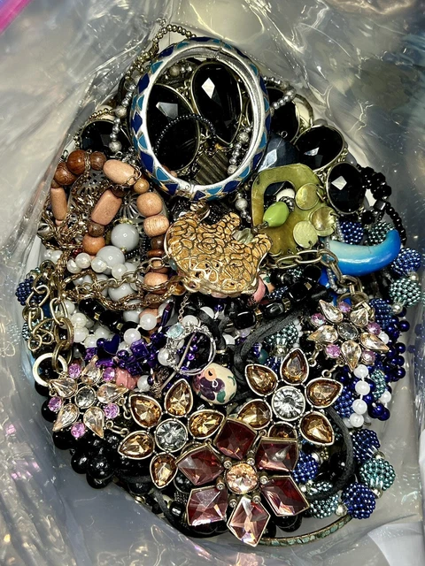 XL Large Big 10Lb Estate Jewelry grab bag. Enormous Wearable bulk Jewelry lot.