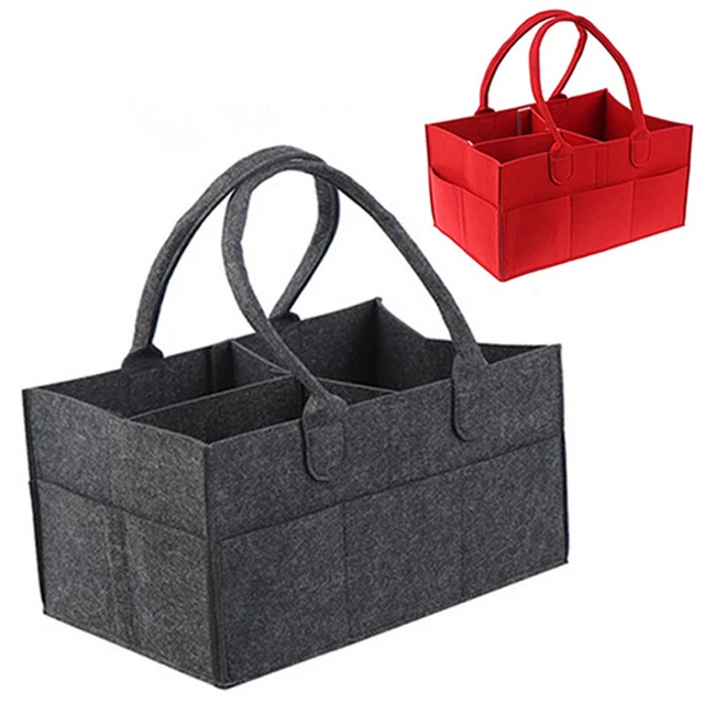 Bag Storage Diaper Changing Kids Carrier Grey Organizer Caddy Felt  Nappy Baby