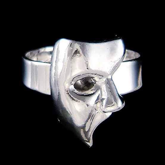 Phantom of the Opera Masquerade Mask Broadway Musical Womens Adjustable Ring New