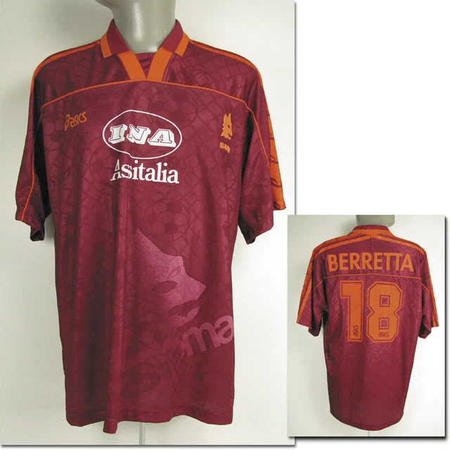 AS Roma match worn shirt Spielertrikot 1995 - 1996 Football Maglia Fußball