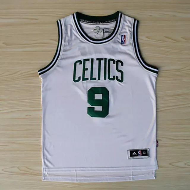 Retro Camiseta deportiva de baloncesto Boston Celtics #5 #9 #20 #34 cosida S-2XL