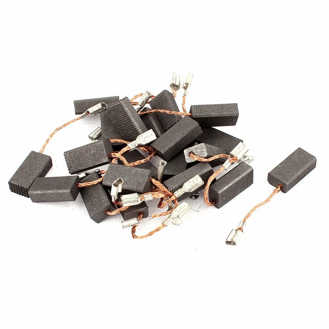 10 Pairs Electric Drill Motor Carbon Brushes Replacements 15.5mmx8mmx5mm