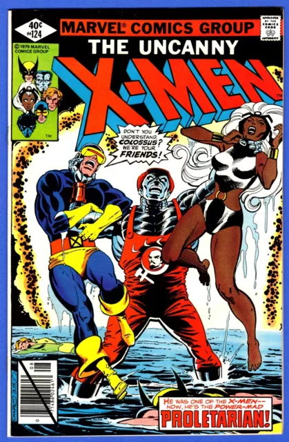 X-MEN #124 ~ Colossus becomes Proletarian ~ John Byrne art 1979 ~ High-grade 9.0