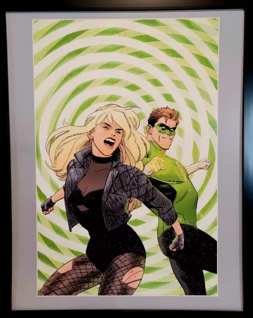 Black Canary Green Lantern by Joe Quinones 11x14 FRAMED DC Comics Art Print