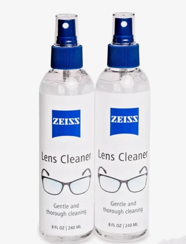 2 Pack Zeiss Lens Cleaner Spray 8 Oz Bottles for Glasses Camera Laptops 8fl oz