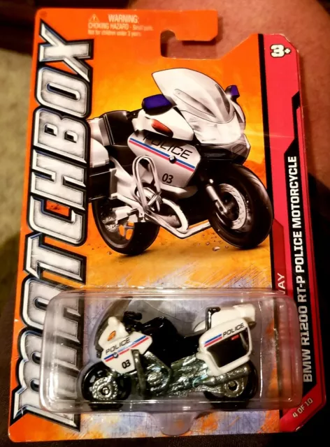 Matchbox 2012 Highway Series #4/10 Bmw R1200 Rt-P Police Motorcycle
