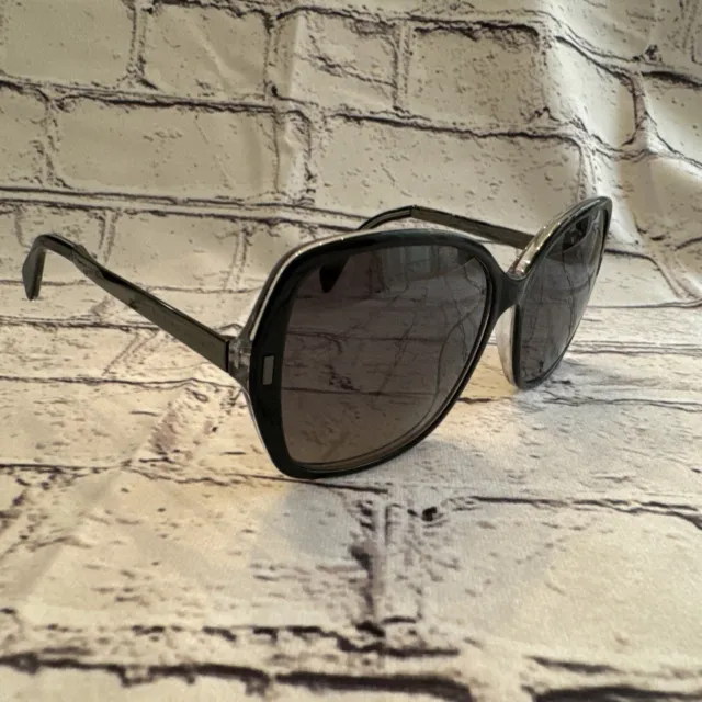 Marc Jacobs MMJ 462 Women's Black Frame Grey Gradient Lens Square Sunglasses 57M