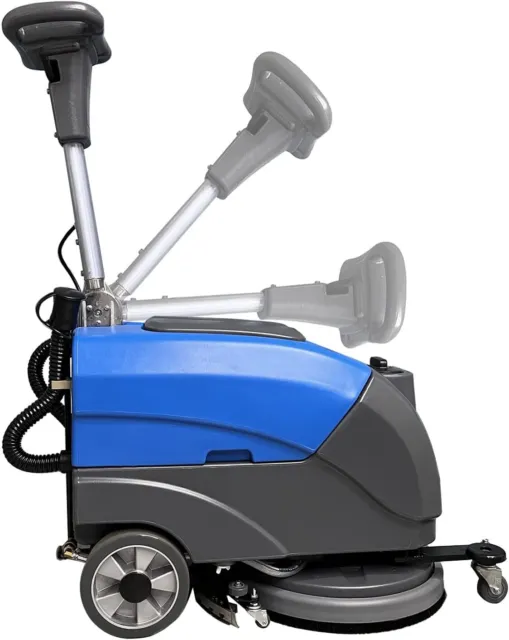 BatteryPowered Walk Behind 15"BrushFloorCleaning 8Gal Fordable Portable Scrubber