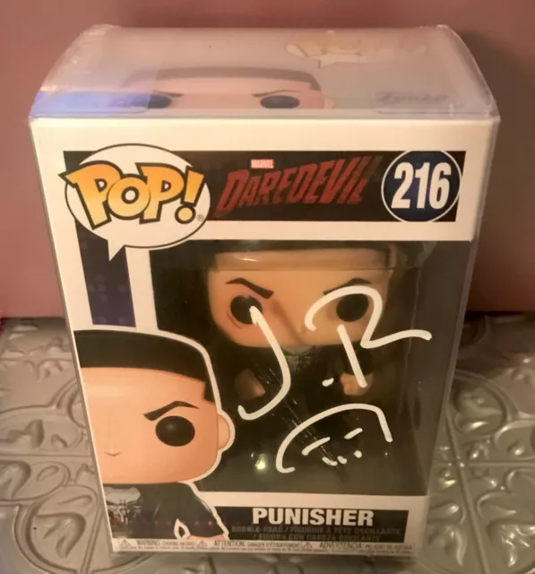 💀Jon Bernthal Signed FUNKO Pop # 216 w/COA The Punisher Marvel Daredevil Fury🔥