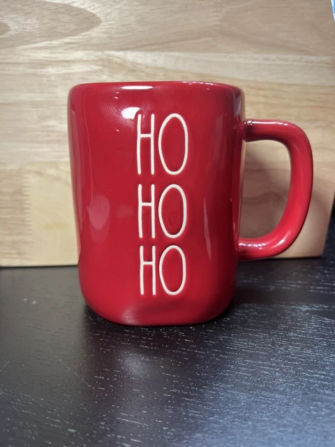Rae Dunn Mug Ho Ho Ho Christmas - RED