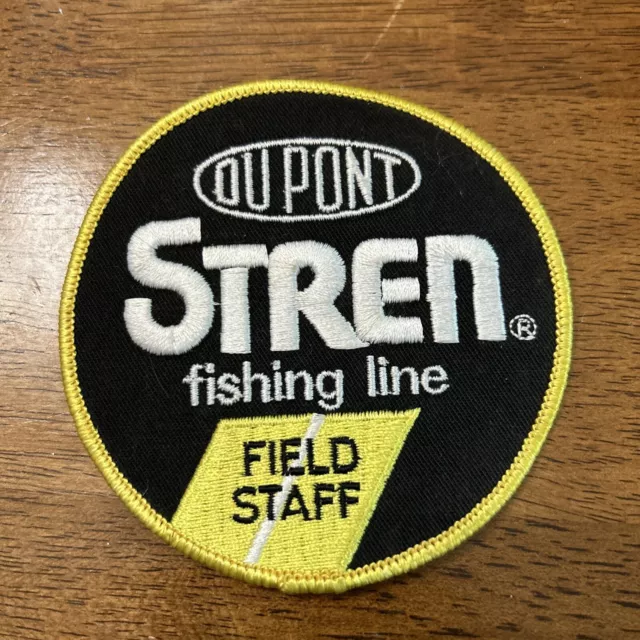 VINTAGE DUPONT STREN Fishing Line Field Staff Sew On Patch $14.99