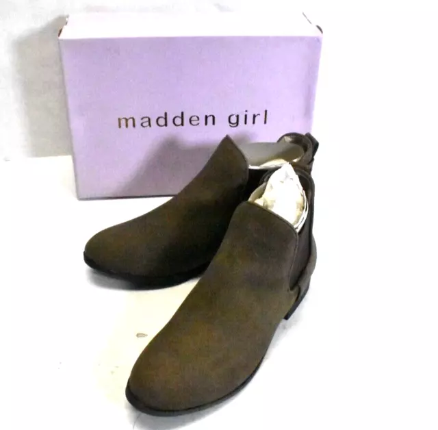 Madden Girl Womens Draaft Stone Paris Synthetic Ankle Fashion Boots Size 8.5