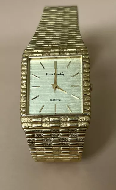 LOUIS CARDIN LADIES quartz watch 22k Gold Plated New battery $40.00 -  PicClick