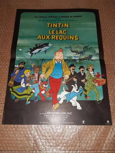 Affiche de cinéma Tintin Et Le lac aux requins 40x60 cm