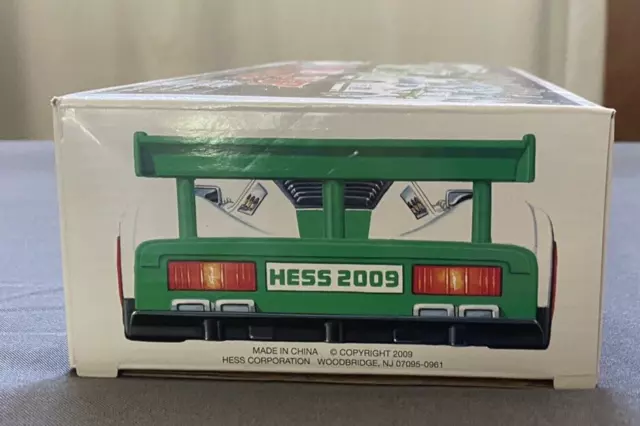 2009 HESS Truck: Race Car and Racer - Lights and Sounds, New In Box!