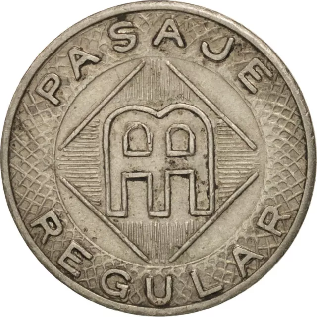 Ficha AMA PASAJE REGULAR Ni 16.4mm PUERTO RICO 1962 Bus Transit token 640H coin