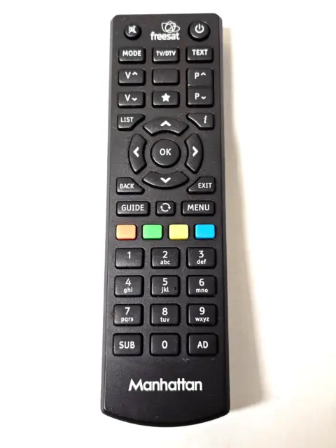 GENUINE  Manhattan Remote Control Replce Fit for Freeview Freesat HD Box Plaza