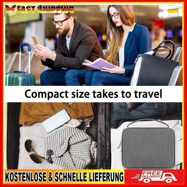 Tragbarer Uhrenarmband-Organizer Aufbewahrungstasche USB-Kabel Reisehandtasche (