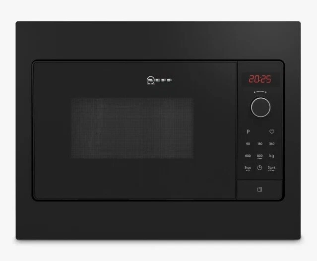 NEFF N30 HLAWG25S3B Built In 20L 50cm Microwave Oven 800W Black A 319.89 PicClick UK
