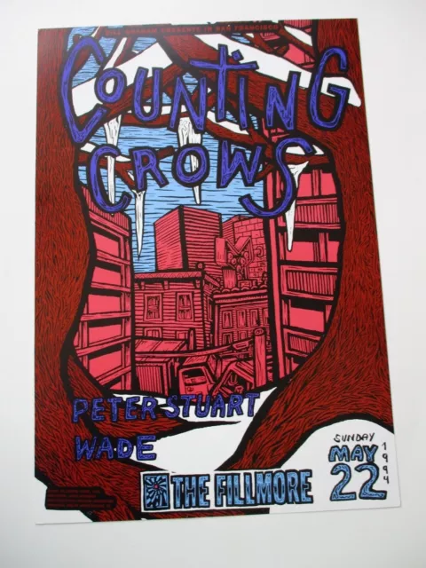 COUNTING CROWS FILLMORE POSTER Peter Stuart & Wade ORIGINAL F145 John Howard