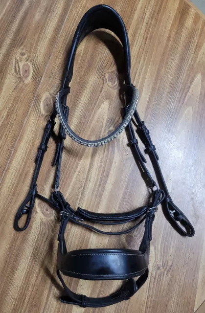 PS of Sweden PSOS Pioneer bridle, black, size 3 horse full