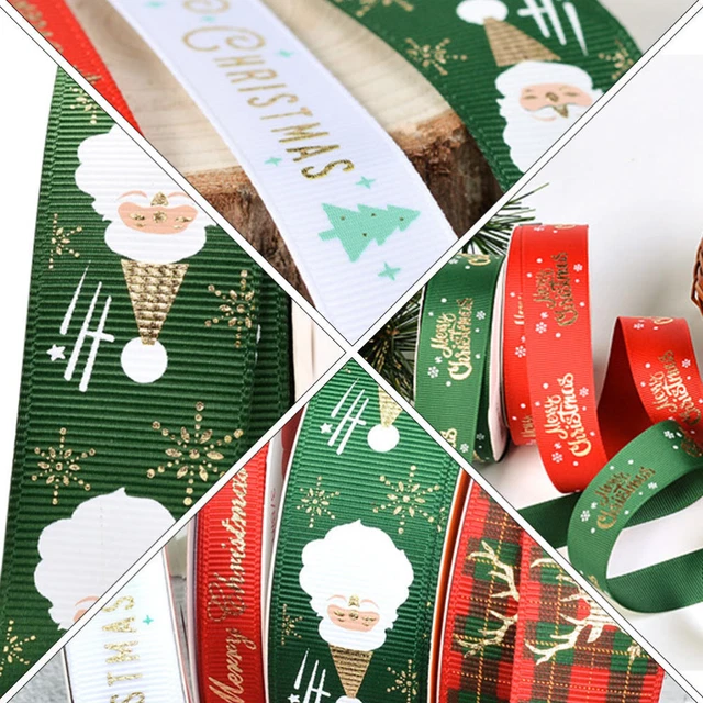 2x Partei Dekorative Bänder Weihnachten Geschenk Paket Band Weihnachten Band 7