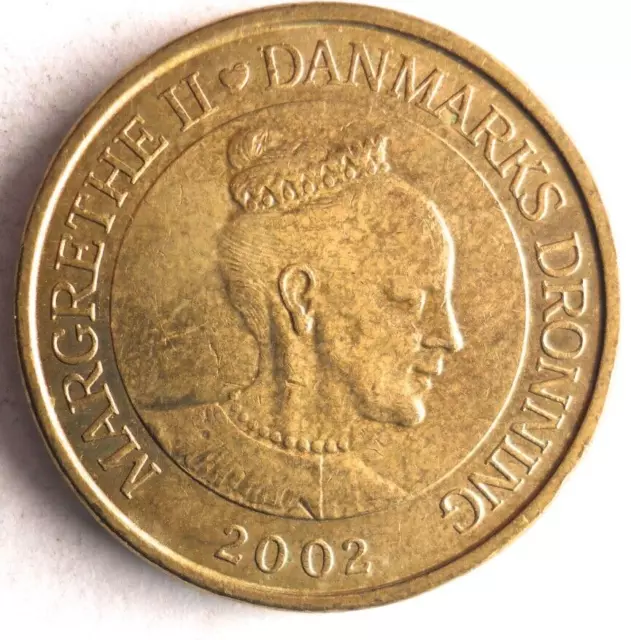 2002 DENMARK 20 KRONER - Excellent Coin Bin #500