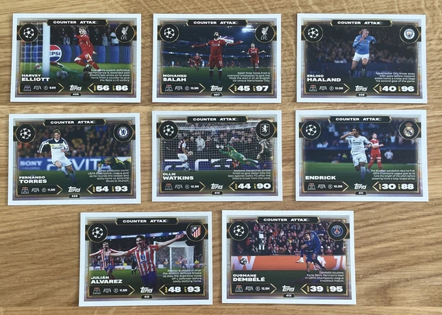 TOPPS MATCH ATTAX 25/26 Counter Attax 406-414 2025-2026 Combined ...