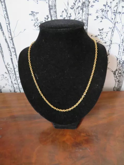 chaine ou collier en or 18 carats 8.25 gr maille ovale de style força 51.5 cm