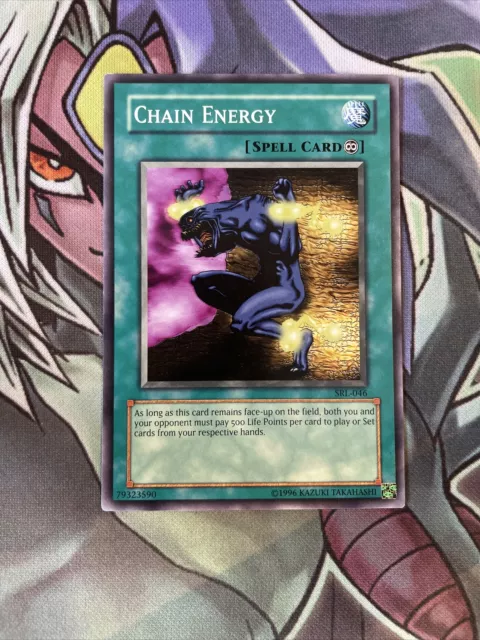 SRL-046 Chain Energy Common Unlimited Edition NM Yugioh Karte