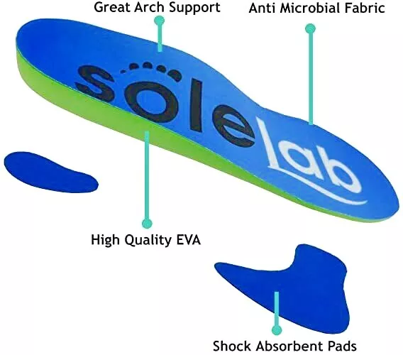 SOLE-LAB Plantar PRO Orthotic shoe Insoles Arch Support Heel Cushion Fasciitis