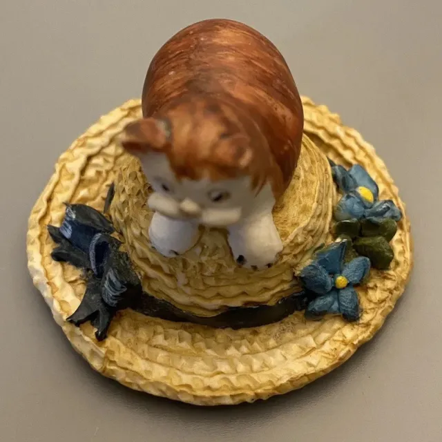 Vintage Colour Box Cats Easter Bonnet Figurine Peter Fagan
