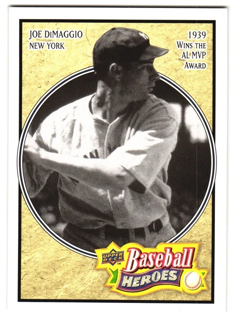 JOE DIMAGGIO 2010 Upper Deck Baseball Heroes Joe DiMaggio #BH-2 EUR 5 ...