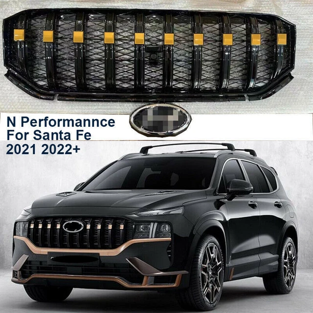FRONT GRILLE UPPER Grille Vertical For Hyundai Santa Fe 2021 2022 N front-grille-upper-grille-vertical-for-hyundai-santa-fe-2021-2022-n