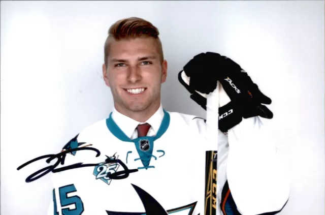 Jeremy Roy SIGNED autographed 4x6 photo SAN JOSE SHARKS #4
