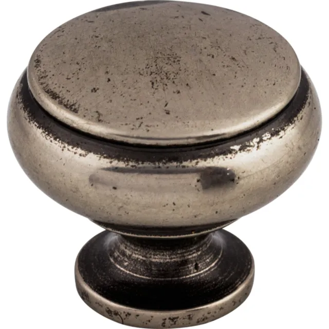 Top Knobs Cabinet  Cumberland Knob 1 1/4 Inch Pewter Antique