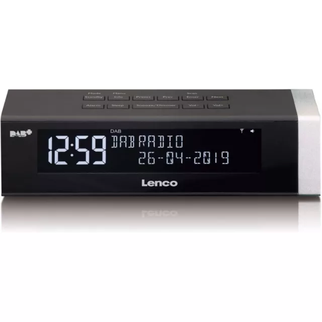 Lenco CR-630 - DAB Digitalradio - DAB+ - FM - LED Bildschirm - kompakt - schwarz