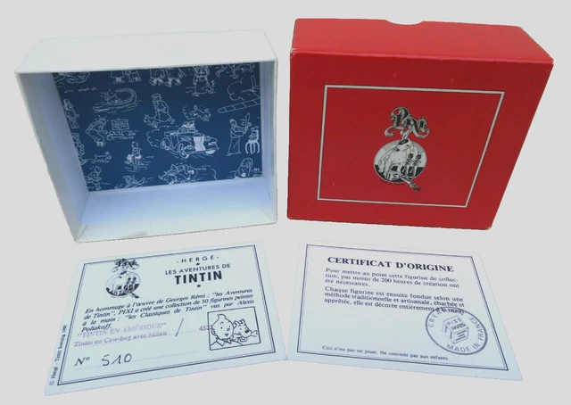 Tintin - Figurine Moulinsart 46998 - Carte de vœux 1972