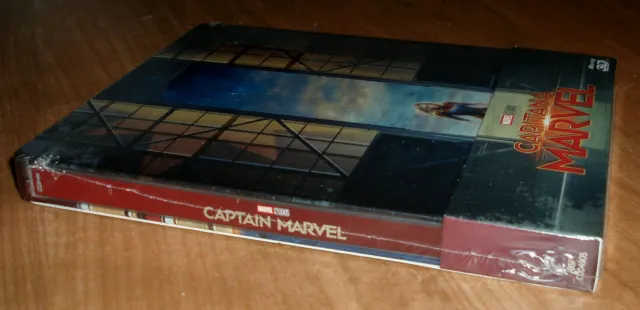 Capitana marvel (Captain marvel) Steelbook Blu-Ray 3D + Blu-Ray Neuf A-B-C 3