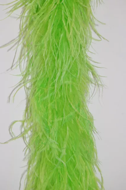 4 Ply OSTRICH FEATHER BOA - MINT GREEN 2 Yards; Costumes/Craft/Bridal/Trim 72"