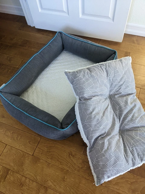 Frisco Large Sherpa Orthopedic Bolster Cat & Dog Bed, new 2