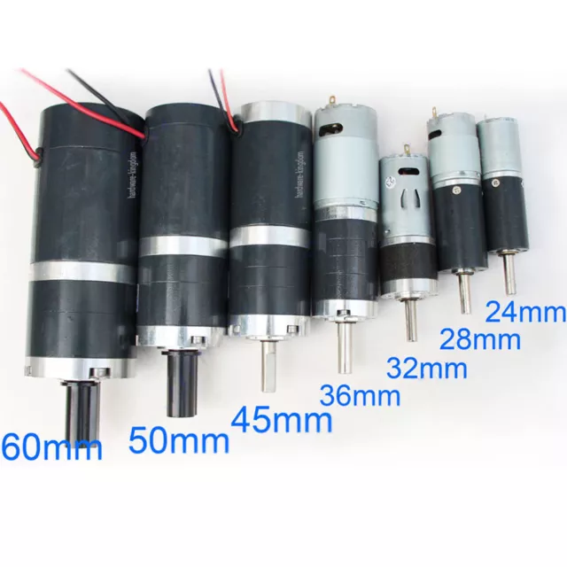 DC 12V 24V Planetary Gear Motor 5.2-1000RPM High Torque Low Speed Tubular Motor