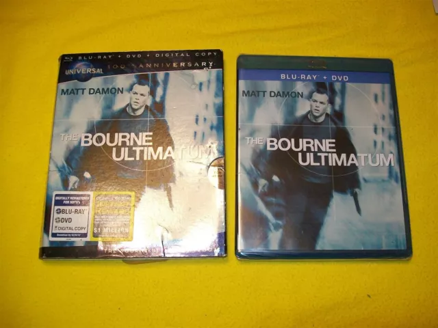 The Bourne Ultimatum Bluray & Dvd With Digital Copy New Sealed & 100Th Slipcover