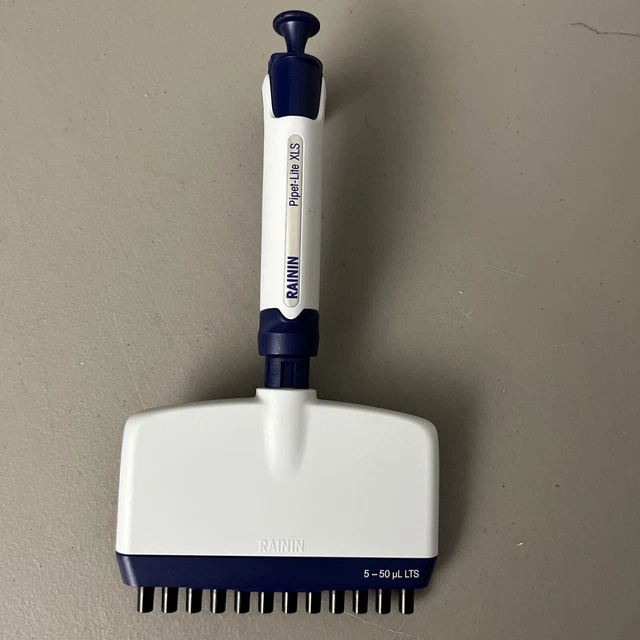 NICE RAININ PIPETLITE XLS 12 Channel Multichannel L50 Pipette LTS TIPS