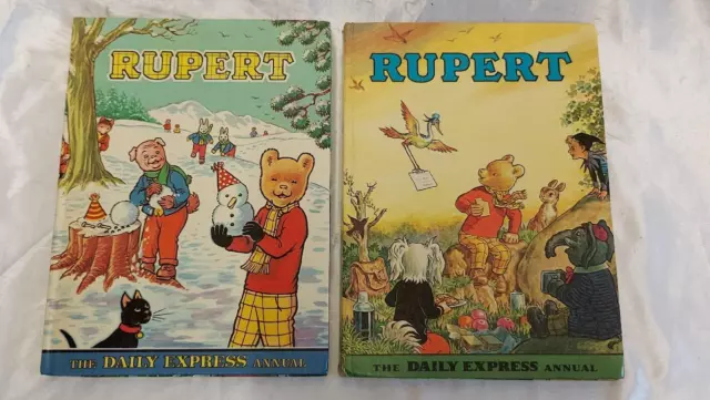 2 x The Rupert the Bear Books  Daily Express Annuals 1972 & 1974