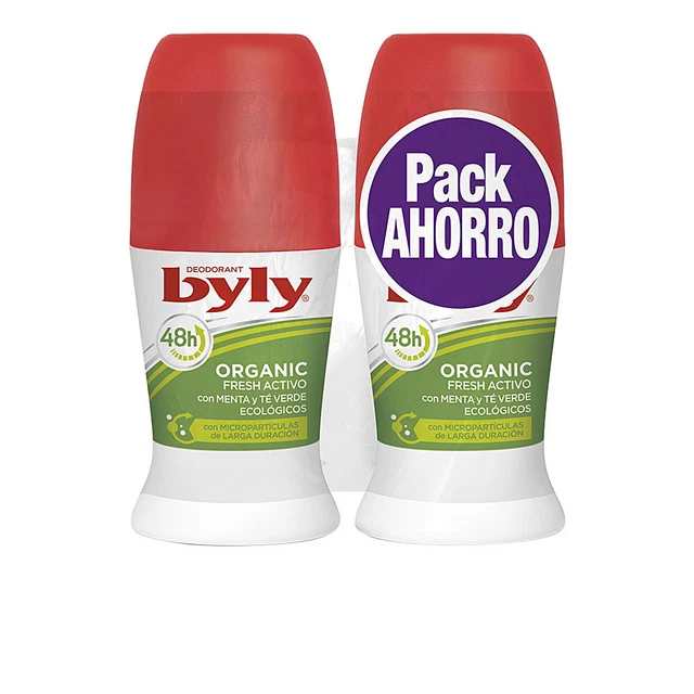 Hygiène Byly unisex ORGANIC EXTRA FRESH déodorant ROLL-ON coffret
